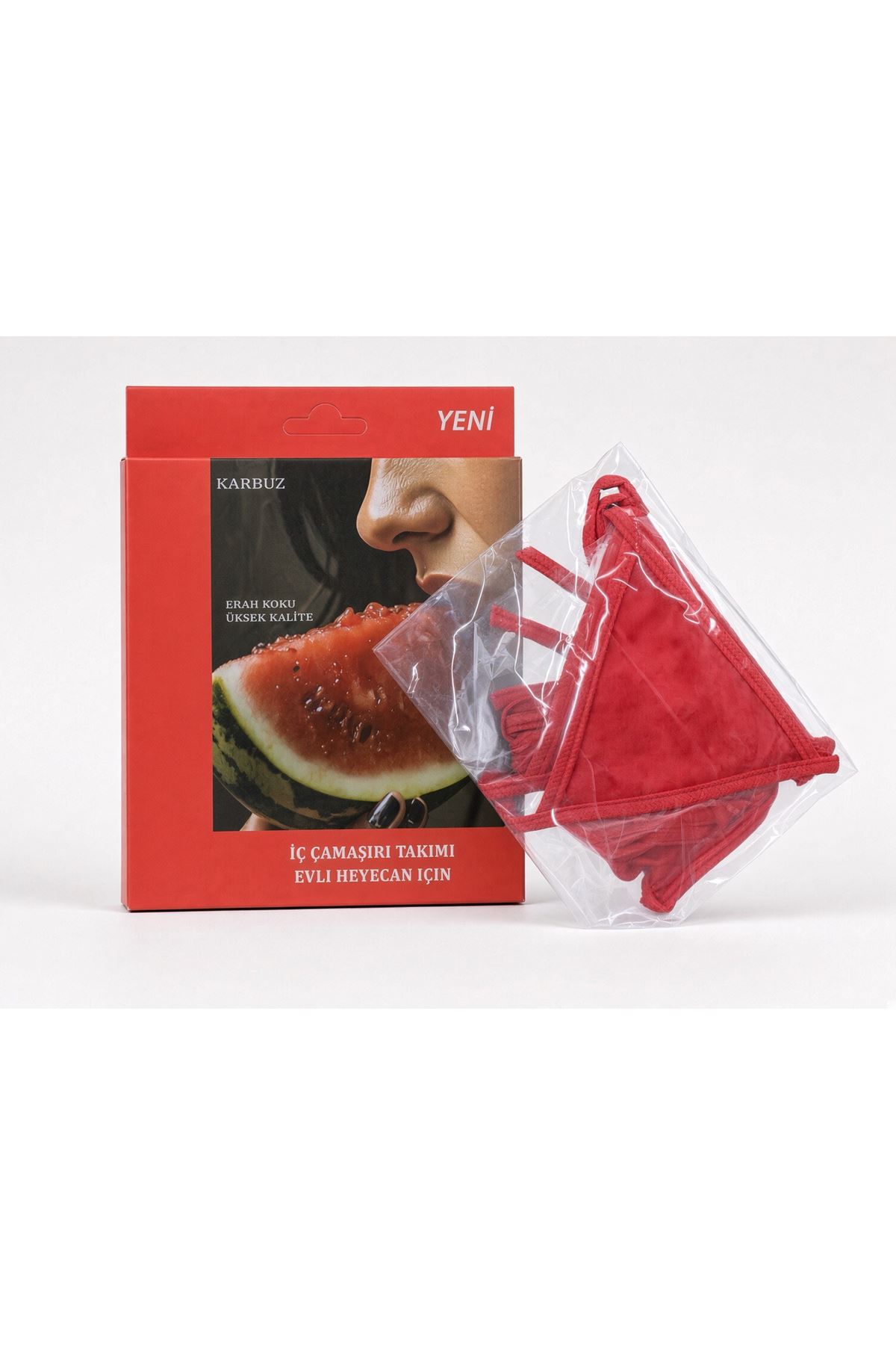 Karpuz Aromalı Yenilebilir İç Çamaşırı Takımı