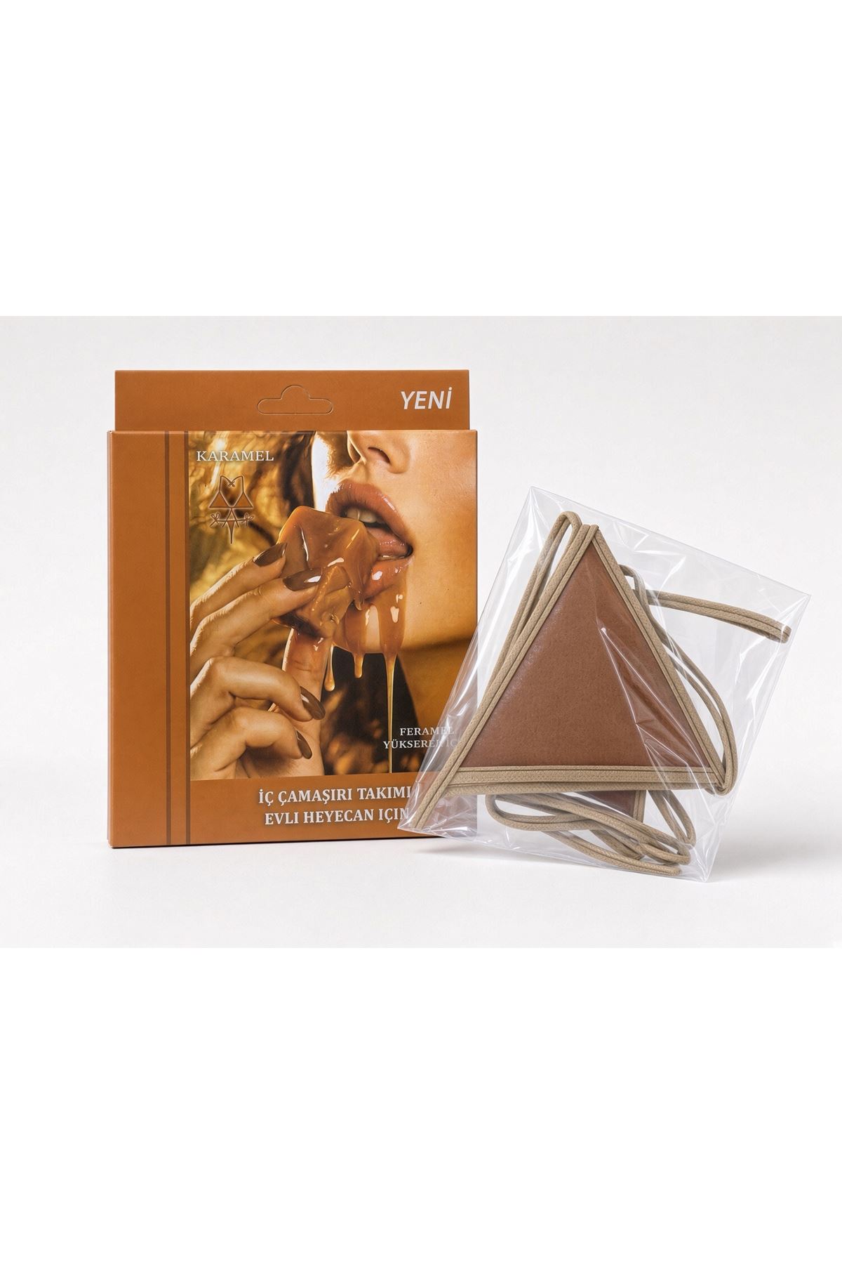 Karamel Aromalı Yenilebilir İç Çamaşırı Takımı