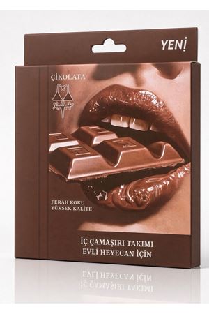  Çikolata Aromalı Yenilebilir İç Çamaşırı Takımı 