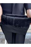 BLACK PLUSH LEGGINGS PT580-1