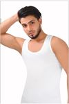 White Cotton 3-Pack Men's Undershirts - SISMEN03
