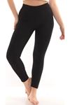 Women's Black Thermal Leggings with Fleece Lining